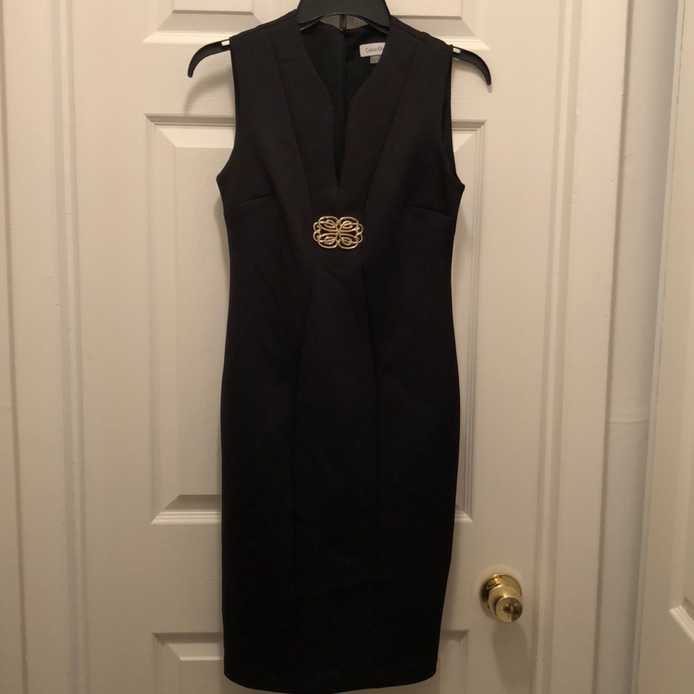 Calvin Klein semi formal black dress